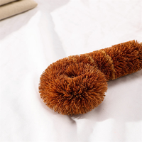Brosse à bouteille écologique en fibre de coco avec long manche en bambou, brosse de nettoyage pour tasses, poils naturels en fibres végétales, outil de lavage de cuisine