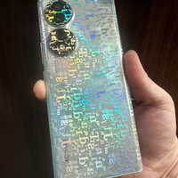 Autocollants universels en vinyle hydrogel imprimé léopard rose personnalisés pour coque de téléphone portable