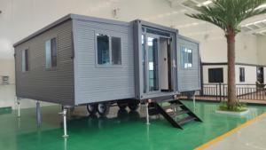 Maison en bois extensible à succès avec remorque et mini-maison sur roues pour habitation mobile, villa et appartement - Product Image 3