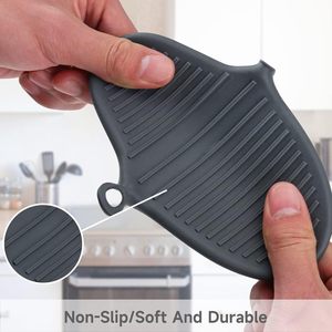 Maniques de cuisine en <span class=keywords><strong>silicone</strong></span> anti-brûlure, résistantes à la chaleur, antidérapantes, mini-poignées pour casseroles, protection pour les mains en <span class=keywords><strong>silicone</strong></span> de qualité alimentaire - Product Image 5