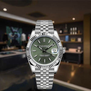 Montre mécanique de luxe étanche avec mouvement NH35, cadran à aiguilles en acier inoxydable et verre saphir, dernier design 2026 - Product Image 6