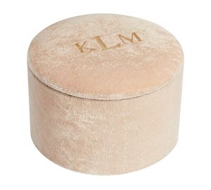 Caja organizadora de joyas de terciopelo redondo de lujo, almacenamiento circular portátil, anillo de joyería, funda de viaje de regalo, venta al por mayor - Product Image 3