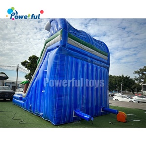 مارات مزدوجة زرقاء قابلة للنفخ منزلقة <span class=keywords><strong>n</strong></span> منزلقة المدينة في الهواء الطلق تأجير الأحداث المستخدمة - Product Image 4