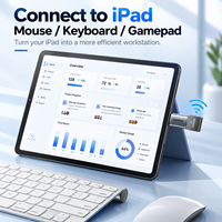 Adaptateur USB OTG SAMZHE pour iPhone L en alliage d'aluminium, convertisseur USB femelle pour téléphone portable, ordinateur portable, iPad avec lecteur externe et souris
