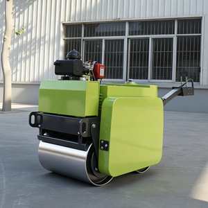 Compacteur routier à double tambour vibratoire, motorisé, vert, facile d'entretien - Product Image 1