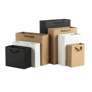 Bolsa de Cartón Blanca Personalizada con Asas, MOQ Bajo, Diseño Impreso Ecológico para Venta Minorista Diaria y Embalaje Exterior de Alimentos - Product Image 1