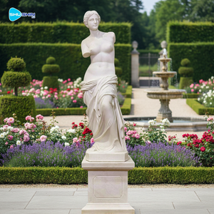 Statue de Vénus de Milo en marbre blanc de conception européenne faite à la main, surface personnalisable, sculpture durable pour la maison, le jardin et l'extérieur, 5 ans - Product Image 5