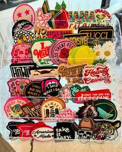 Rugby <b>Glitter</b> Embroidery Patches Gameday Iron on DIY Appliques for Clothes <b>Jackets</b> Hats Shoes - Product Image 5