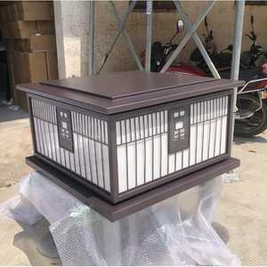 <b>Pillar</b> <b>Light</b> <b>Solar</b> Led Aluminum Alloy Semi Flush Mount Outdoor Garden Lighting 50000 Hours Lifespan - Product Image 2