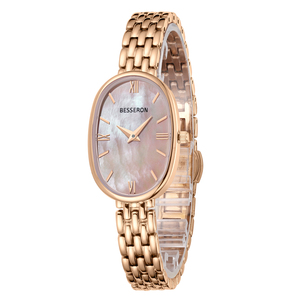 Reloj de Cuarzo Minimalista Ovalado de Acero Inoxidable con Cierre de Mariposa para Uso Diario - Product Image 4