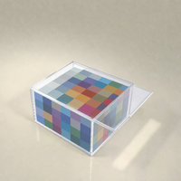 Nouvelle conception – Boîte de protection transparente en acrylique poli, étui de présentation portable, écologique, en acrylique épaissi pour