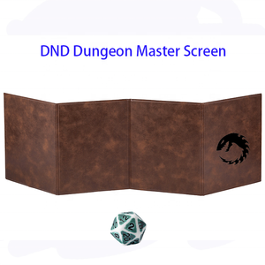Cadeaux uniques 4 panneaux Laserable en cuir <span class=keywords><strong>Donjon</strong></span> <span class=keywords><strong>et</strong></span> Dragons RPG Master Screen pour le <span class=keywords><strong>jeu</strong></span> <span class=keywords><strong>du</strong></span> MDN - Product Image 2