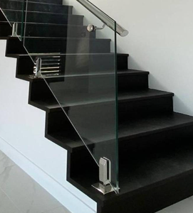 Balustrade de balcon en <span class=keywords><strong>verre</strong></span> sans cadre ST City View | Rail en <span class=keywords><strong>verre</strong></span> trempé transparent avec rail supérieur en aluminium pour terrasses urbaines - Product Image 4
