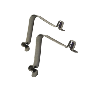 Wholesale Nickel Plated 65Mn Stainless Steel Double Button Industrial Use Compression Metal Push Button <b>Spring</b> <b>Clip</b> for Baby - Product Image 1