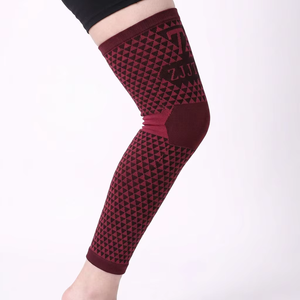 Genouillère de compression en polyester tricoté, épaisse, flexible, magnétique à la tourmaline, légère, pour protection professionnelle, vente en gros - Product Image 1