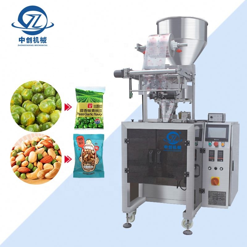 Nut Packing Auto Cookies Cheese Food Machinery Sausage Mini Seeds Automatic Banana Chips Small Garlic Biscuit Packaging Machine