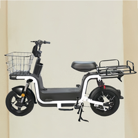 Moto électrique de livraison à deux roues pour adultes, 60V 20AH 800W, moteur arrière sans balais à 3 vitesses, en acier, haute vitesse, scooter cargo électrique