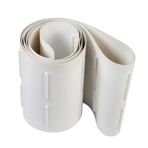 Bisel de falda de transporte de escalada de la industria ligera para promover concesiones de precios de cinta transportadora de PVC blanco