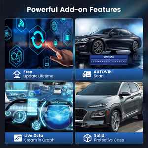 MUCAR CS5 profesyonel araç teşhis araçları yazılım otomotiv Obd2 tarayıcı otomatik kod okuyucu tanı OBD 5-Inch dokunmatik ekran - Product Image 6