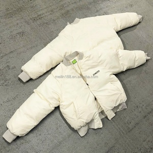 2025 Custom Winter Wear Fluffy Puffer Down Coat <b>Men</b> High Quality Zip up <b>Jackets</b> Windproof Waterproof Bubble Puffer Down <b>Jacket</b> - Product Image 1