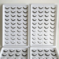 Qingdao cils maquillage de mariée Super Curl léger doux fait à la main bande complète cils vente en gros bande claire cils coréens