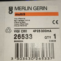 Plc / 26533 Differential Current Block Vigi C60 4p 25a 300ma 4 Pole for Warranty Product