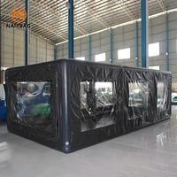 Transparent étanche sauter voiture Garage stockage tente spectacle voiture Garage Portable anti-poussière gonflable couverture de voiture tente