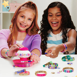 Meilleurs kits de bricolage de fabrication de bijoux pour filles et enfants ensemble de fabrication de bracelets <span class=keywords><strong>d</strong></span>'amitié en matière plastique cadeaux <span class=keywords><strong>d</strong></span>'anniversaire - Product Image 2