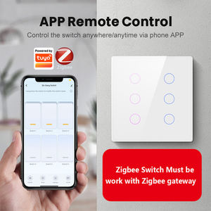 สวิตช์อัจฉริยะติดผนัง ZB-SW-BR WIFI Zigbee มาตรฐานบราซิลและแอฟริกาใต้ รุ่น 124 สวิตช์สัมผัสอัจฉริยะ, สวิตช์บ้านอัจฉริยะ Tuya - Product Image 4