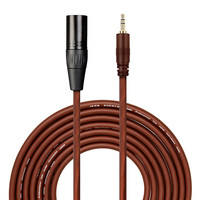 Câble audio équilibré Yinyu AC086P XLR mâle vers TRS 3,5 mm pour smartphone, ordinateur portable, mixeur, enregistrement