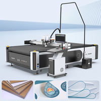 Máquina de Corte CNC AOL de Alta Precisión para Panel de Nido de Abeja y Cartón Gris con Cuchilla Oscilante y Cámara CCD