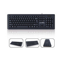 New Listing 104 Keycaps Wired Black Keyboard for Computer Laptop Office Key Board