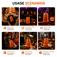 Set de Regalo de Tazas de Café de Halloween de 350ml, Taza Aislada de Acero Inoxidable con Diseño Personalizado de Calabaza y Fantasma, Proveedor Mayorista