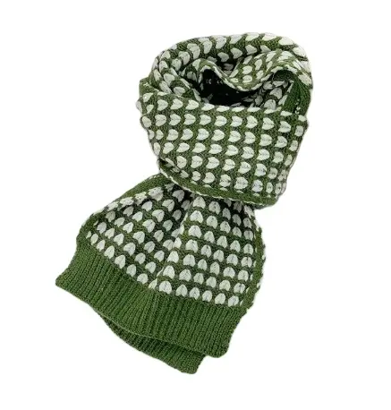 2021 baru desain elegan modis diskon besar anyaman indah hati wanita tebal Crochet hangat musim dingin leher topi syal selendang