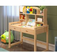 Table d'étude pour enfants, ensemble bureau d'écriture simple, en bois massif, pour la maison