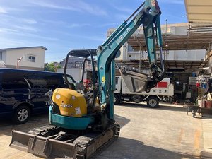 Mini-excavatrice Kubota d'occasion du Japon, modèle 2014, 3 tonnes, 90% neuve, 3000 heures, compacte, à queue zéro, moteur diesel. - Product Image 2