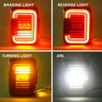Feux arrière LED homologués E-mark pour Jeep Wrangler JK JKU 2007-2018, troisième feu stop, feux arrière