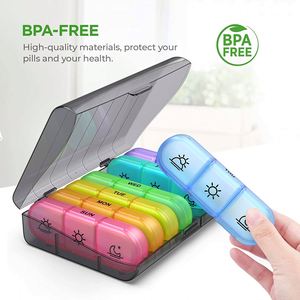 กล่องจัดระเบียบยาประจำสัปดาห์ 3 ช่อง พร้อมกล่องใส่ยา - Product Image 3