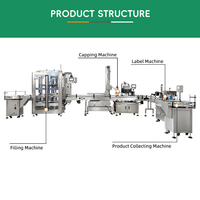 Machine d'emballage et de remplissage automatique de bouteilles en plastique métal en verre de saucisse liquide Machine de remplissage de beurre de pâte de bouteille de sauce