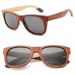 Custom Logo Sun Glasses Rosewood Beech Wooden Polarized Handmade Sunglasses
