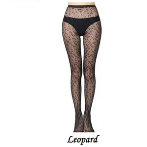 Gran oferta 2025, medias de Halloween para mujer, medias de red de leopardo desgastadas con Calavera, pantimedias de red con telaraña para niña - Product Image 1