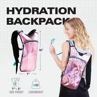 Sac à dos extérieur avec logo personnalisé vessie d'hydratation 2L vélo course à pied dos de chameau sac d'hydratation étanche isolé