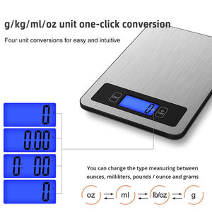 Báscula Digital Electrónica Portátil de Cocina para Alimentos, 5 kg/11 lb, para Nutrición - Product Image 2