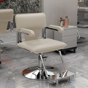 Silla de Peluquería Hidráulica Ergonómica Moderna y Sencilla, Giratoria 360 Grados, de Cuero Sintético, con Elevación - Product Image 4