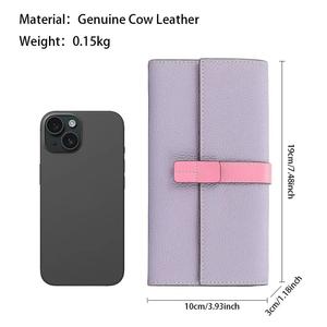 AndoBag Long Wallets for Women Genuine Cow Leather Large Capacity Card <b>Holder</b> Fashion Coin <b>Purse</b> <b>Phone</b> Wallet 1565 - Product Image 2