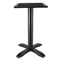 Pied de table industriel en fonte noire, style rétro antique, robuste, pour mobilier de bar, restaurant, salle à manger, café, bistrot