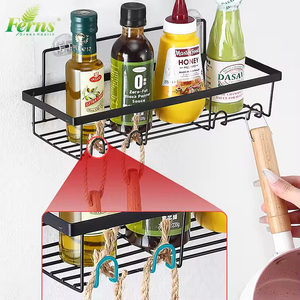 Étagère de rangement pour douche, sans perçage, autocollante, organisateur d'angle de douche, étagères d'angle de salle de bain, panier de douche d'angle avec crochets - Product Image 4