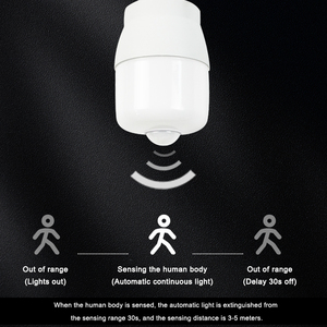 Ac220v <span class=keywords><strong>6W</strong></span> 10W E27 dẫn bóng đèn thông minh hồng ngoại <span class=keywords><strong>PIR</strong></span> cảm biến chuyển động Bóng đèn cảm biến chuyển động E27 dẫn bóng đèn - Product Image 3