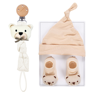 Ensemble de chapeaux, mitaines et chaussettes pour bébé, en coton, pour prématurés, bonnets, gants et chaussettes en coton pour nourrissons, mitaines pour prématurés, chaussettes en tissu éponge chaudes pour prématurés - Product Image 4