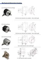 ZUENCOD SSI Encodeur Absolu Optique Multi-Tours 60mm Industriel à Code Gray/Binaire IP65 Haute Résistance aux Cycles Flange 10-32Vdc